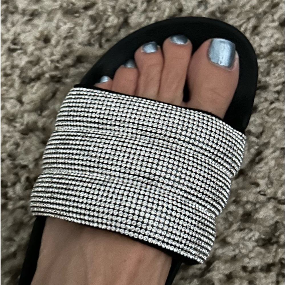 NWT Black  slides by Madden nyc